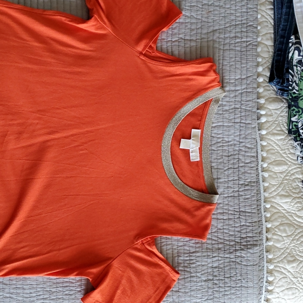Michael Kores orange top